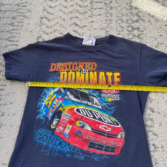 Vtg 1990s Chase Jeff Gordon 24 NASCAR Front and Back T-Shirt Medium - Picture 6 of 7